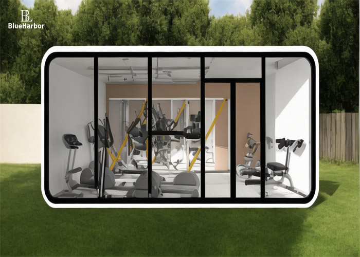 Structure en acier léger Capsule spatiale Maison pour le gymnase Magasin Apple Cabin Bureau